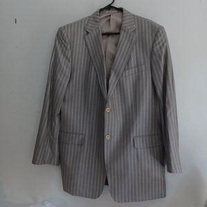 Versace Collection Beautiful Men's Grey Striped Blazer, Euro size 56